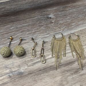 ❤️ Express Gold Earrings Set